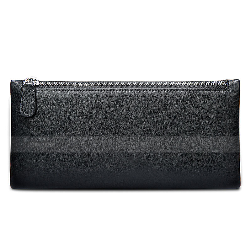 ハンドバッグ ポーチ 財布型ケース レザー ユニバーサル H17 ブラック