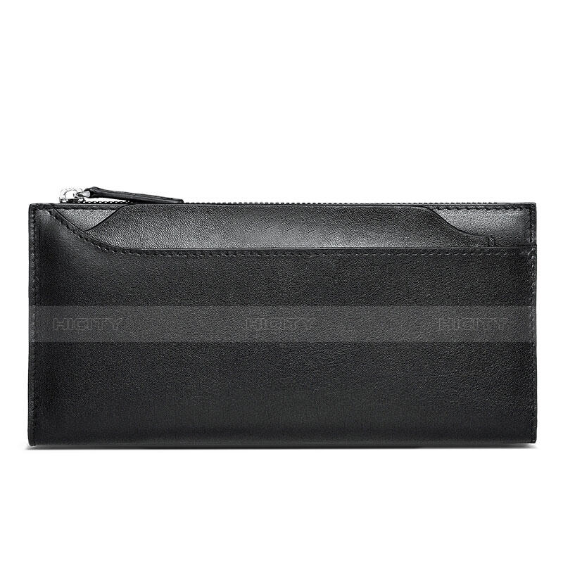 ハンドバッグ ポーチ 財布型ケース レザー ユニバーサル H30 ブラック