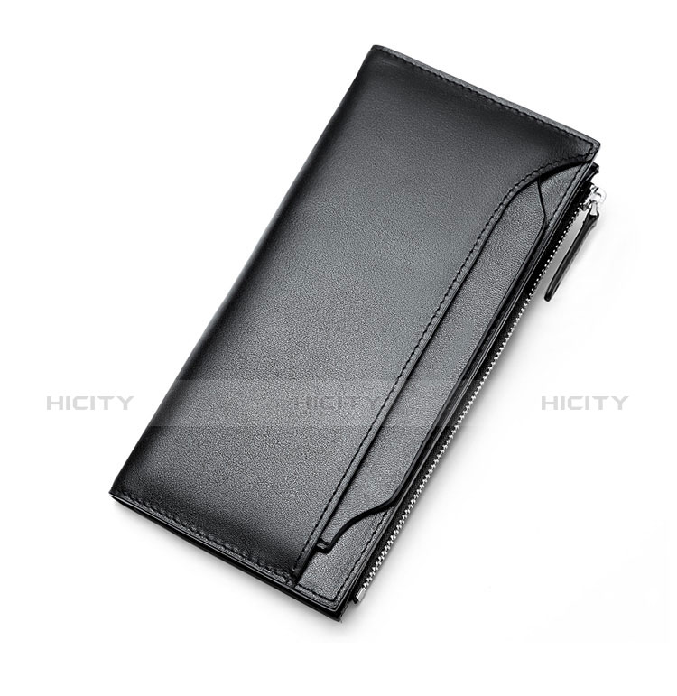 ハンドバッグ ポーチ 財布型ケース レザー ユニバーサル H30 ブラック