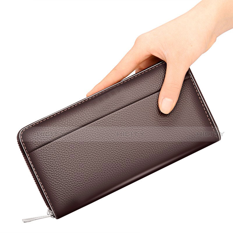 ハンドバッグ ポーチ 財布型ケース レザー ユニバーサル K18 