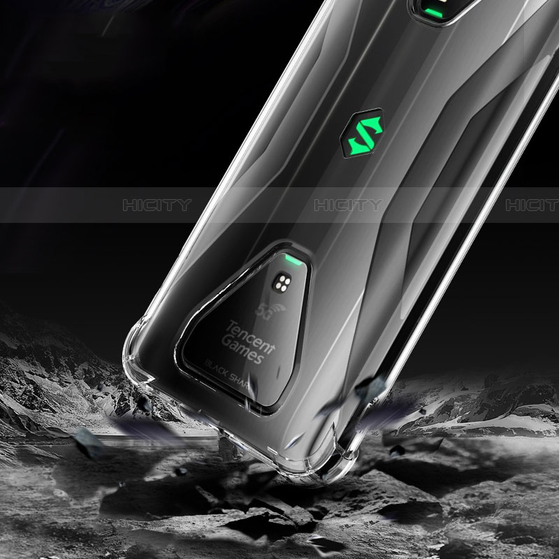 Xiaomi Black Shark 3 Pro用極薄ソフトケース シリコンケース 耐衝撃 全面保護 クリア透明 T03 Xiaomi クリア