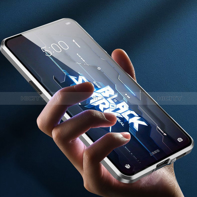 Xiaomi Black Shark 5 5G用ケース 高級感 手触り良い アルミメタル 製の金属製 360度 フルカバーバンパー 鏡面 カバー P01 Xiaomi 