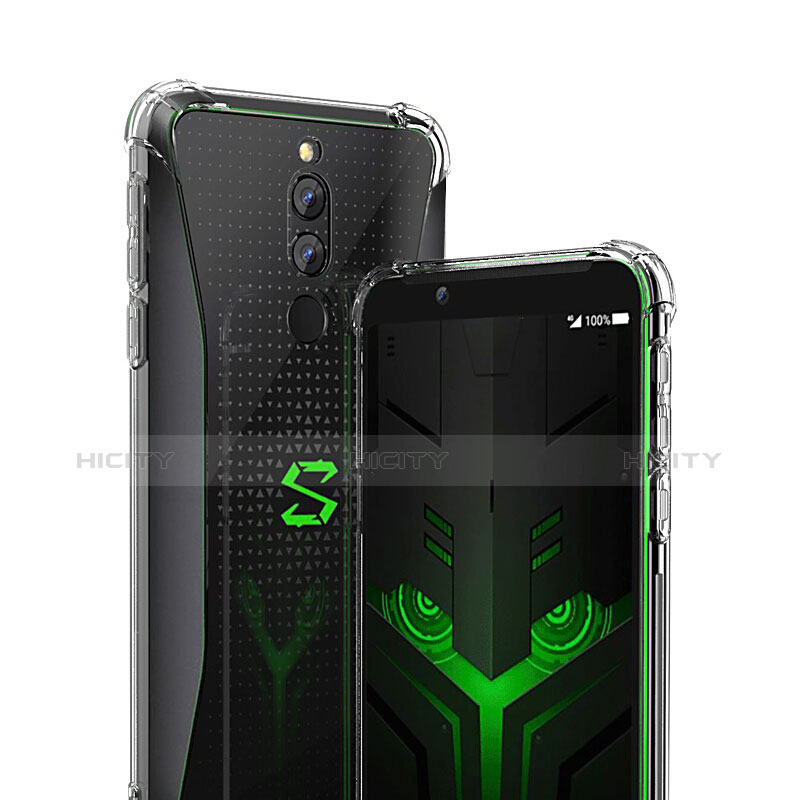 Xiaomi Black Shark Helo用極薄ソフトケース シリコンケース 耐衝撃 全面保護 クリア透明 T03 Xiaomi クリア