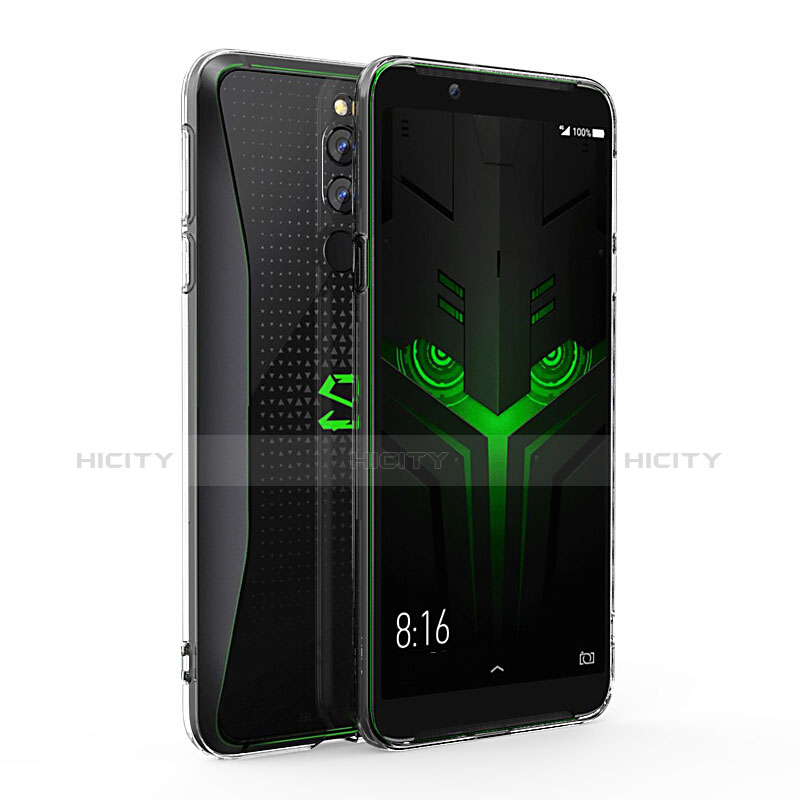 Xiaomi Black Shark Helo用極薄ソフトケース シリコンケース 耐衝撃 全面保護 クリア透明 アンド液晶保護フィルム Xiaomi クリア