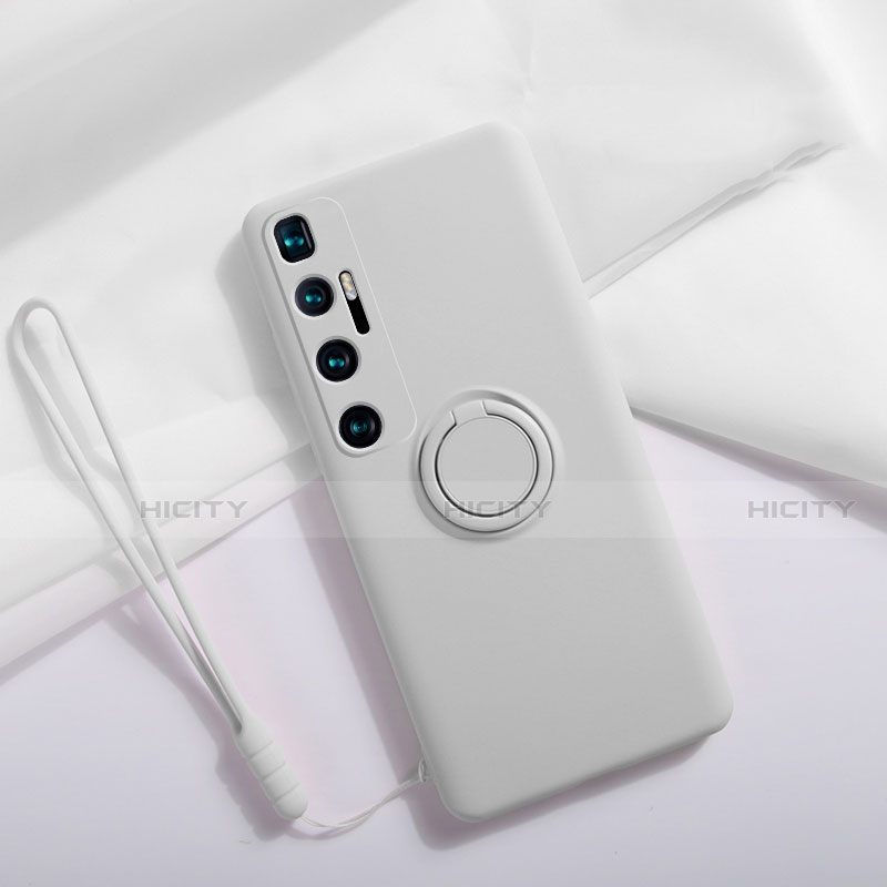 Xiaomi Mi 10 Ultra用360度 フルカバー極薄ソフトケース シリコンケース 耐衝撃 全面保護 バンパー S03 Xiaomi ホワイト