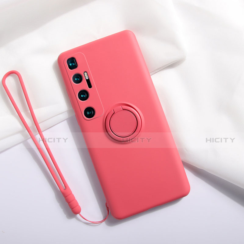 Xiaomi Mi 10 Ultra用360度 フルカバー極薄ソフトケース シリコンケース 耐衝撃 全面保護 バンパー S03 Xiaomi レッド