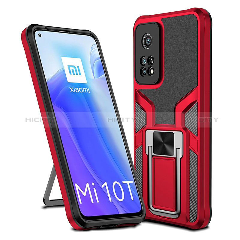 Xiaomi Mi 10T 5G用ハイブリットバンパーケース プラスチック アンド指輪 マグネット式 ZL1 Xiaomi 