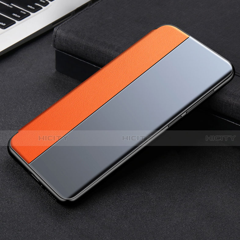 Xiaomi Mi 11 5G用手帳型 レザーケース スタンド カバー L01 Xiaomi オレンジ