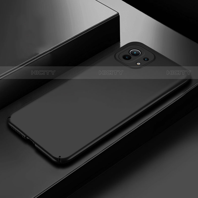 Xiaomi Mi 11 5G用ハードケース プラスチック 質感もマット カバー P01 Xiaomi ブラック