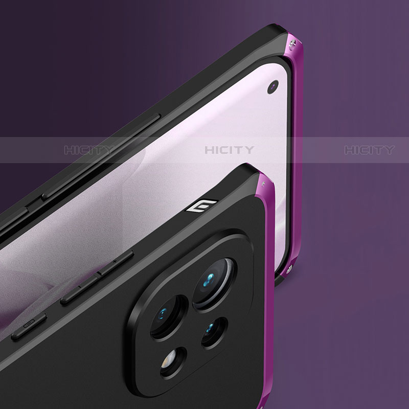 Xiaomi Mi 11 Lite 4G用ケース 高級感 手触り良い アルミメタル 製の金属製 カバー T01 Xiaomi 