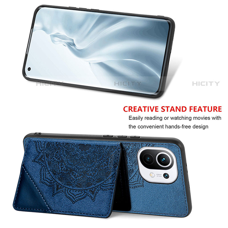 Xiaomi Mi 11 Lite 4G用極薄ソフトケース シリコンケース 耐衝撃 全面保護 マグネット式 バンパー A06 Xiaomi