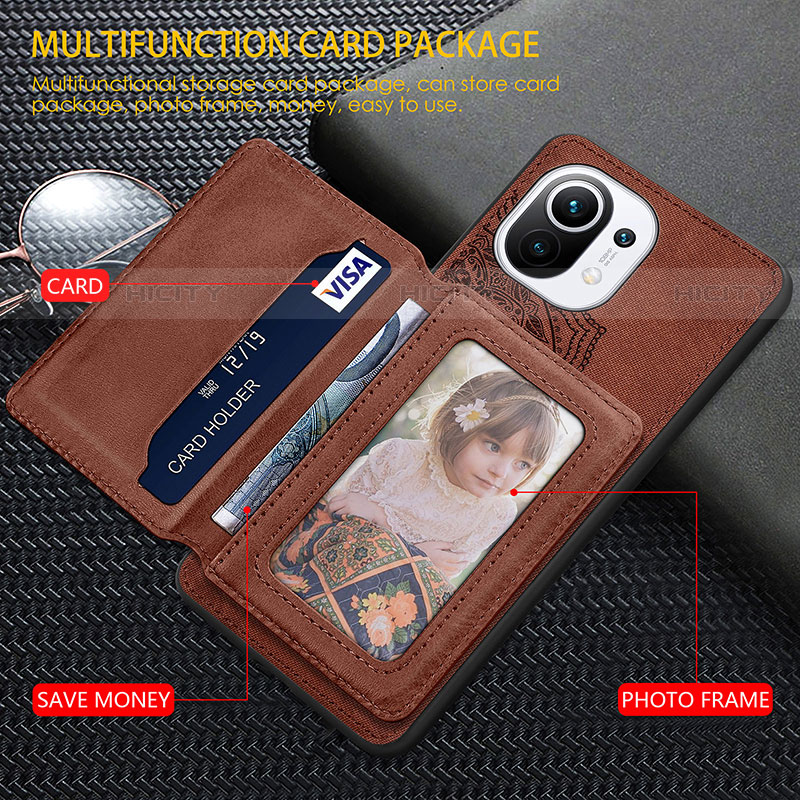 Xiaomi Mi 11 Lite 4G用極薄ソフトケース シリコンケース 耐衝撃 全面保護 マグネット式 バンパー A06 Xiaomi