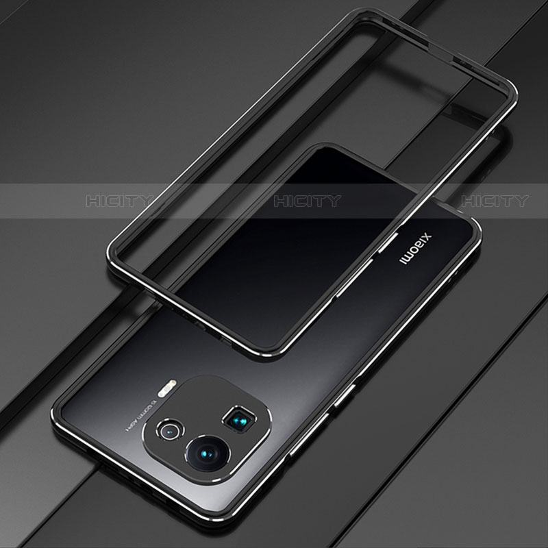 Xiaomi Mi 11 Pro 5G用ケース 高級感 手触り良い アルミメタル 製の金属製 バンパー カバー Xiaomi ブラック