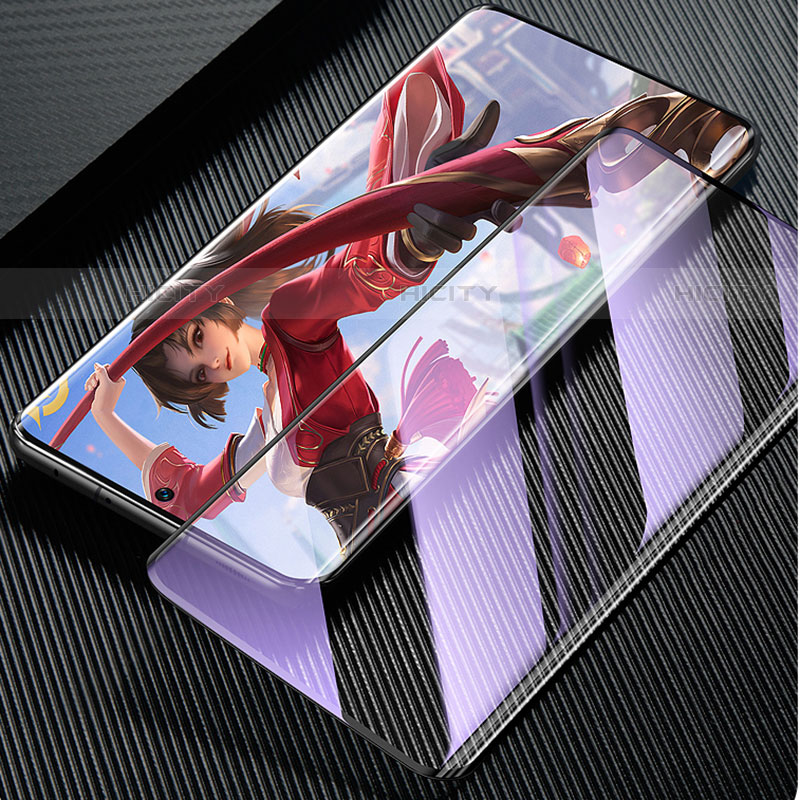 Xiaomi Mi 12 Pro 5G用強化ガラス フル液晶保護フィルム アンチグレア ブルーライト F02 Xiaomi ブラック