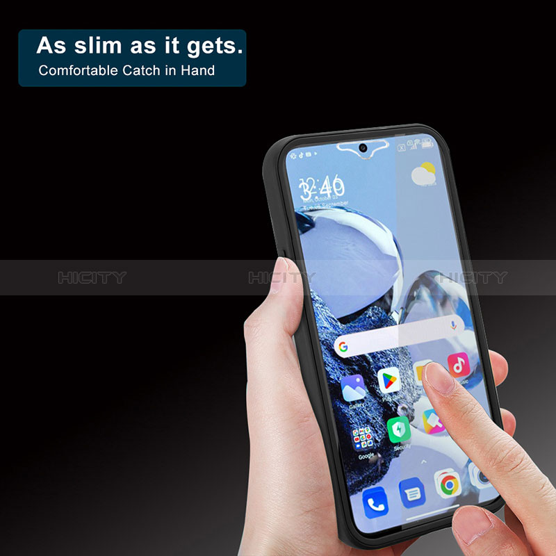 Xiaomi Mi 12T 5G用360度 フルカバー ハイブリットバンパーケース クリア透明 プラスチック カバー MJ1 Xiaomi 