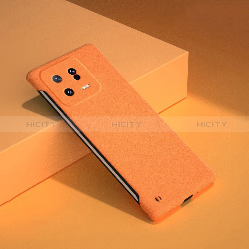 Xiaomi Mi 13 5G用ハードケース プラスチック 質感もマット カバー YD2 Xiaomi オレンジ