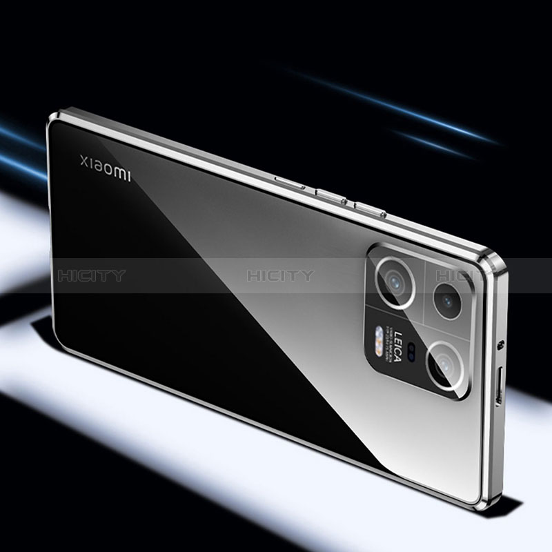Xiaomi Mi 13 Pro 5G用ケース 高級感 手触り良い アルミメタル 製の金属製 360度 フルカバーバンパー 鏡面 カバー P03 Xiaomi 