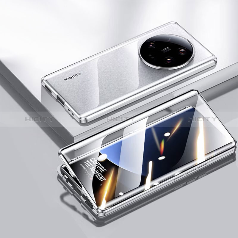 Xiaomi Mi 13 Ultra 5G用ケース 高級感 手触り良い アルミメタル 製の金属製 360度 フルカバーバンパー 鏡面 カバー Xiaomi 