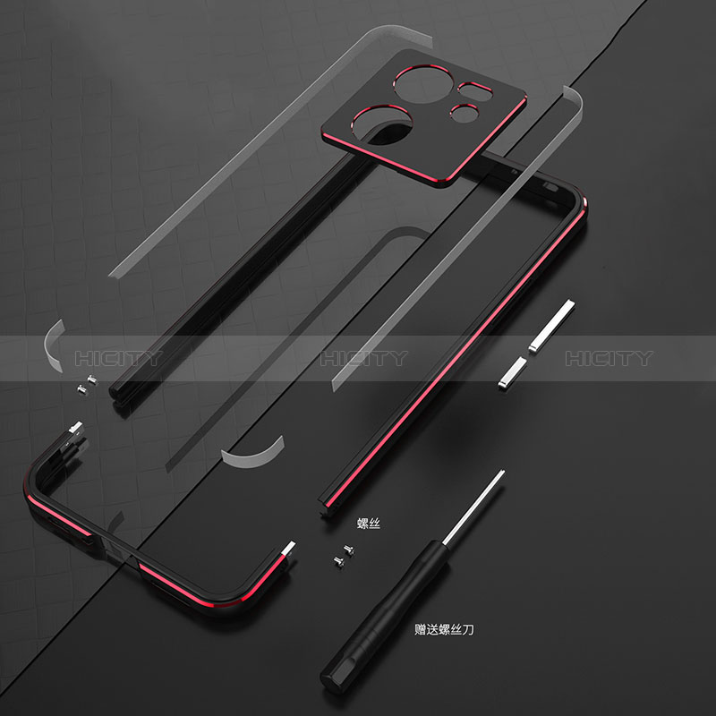 Xiaomi Mi 13T 5G用ケース 高級感 手触り良い アルミメタル 製の金属製 バンパー カバー JZ1 Xiaomi 