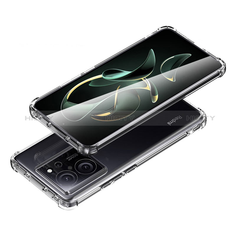 Xiaomi Mi 13T Pro 5G用極薄ソフトケース シリコンケース 耐衝撃 全面保護 クリア透明 カバー Xiaomi クリア