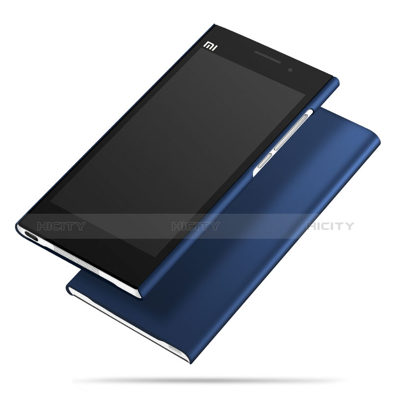 Xiaomi Mi 3用ハードケース プラスチック 質感もマット M01 Xiaomi ネイビー
