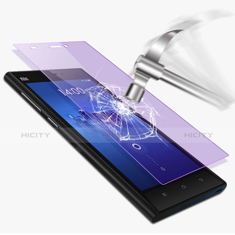 Xiaomi Mi 3用アンチグレア ブルーライト 強化ガラス 液晶保護フィルム B01 Xiaomi ネイビー