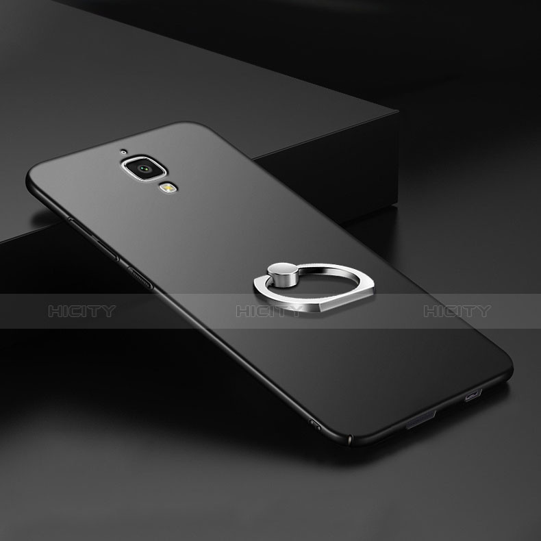 Xiaomi Mi 4用ハードケース プラスチック 質感もマット アンド指輪 Xiaomi ブラック