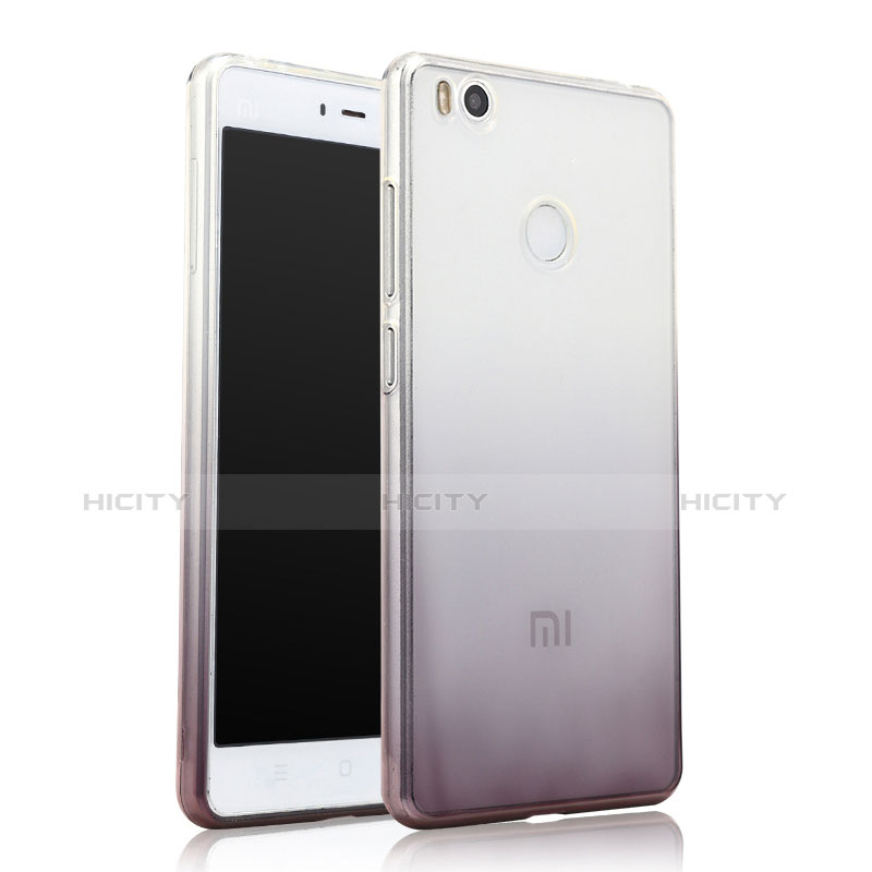 Xiaomi Mi 4S用極薄ソフトケース グラデーション 勾配色 クリア透明 Xiaomi グレー