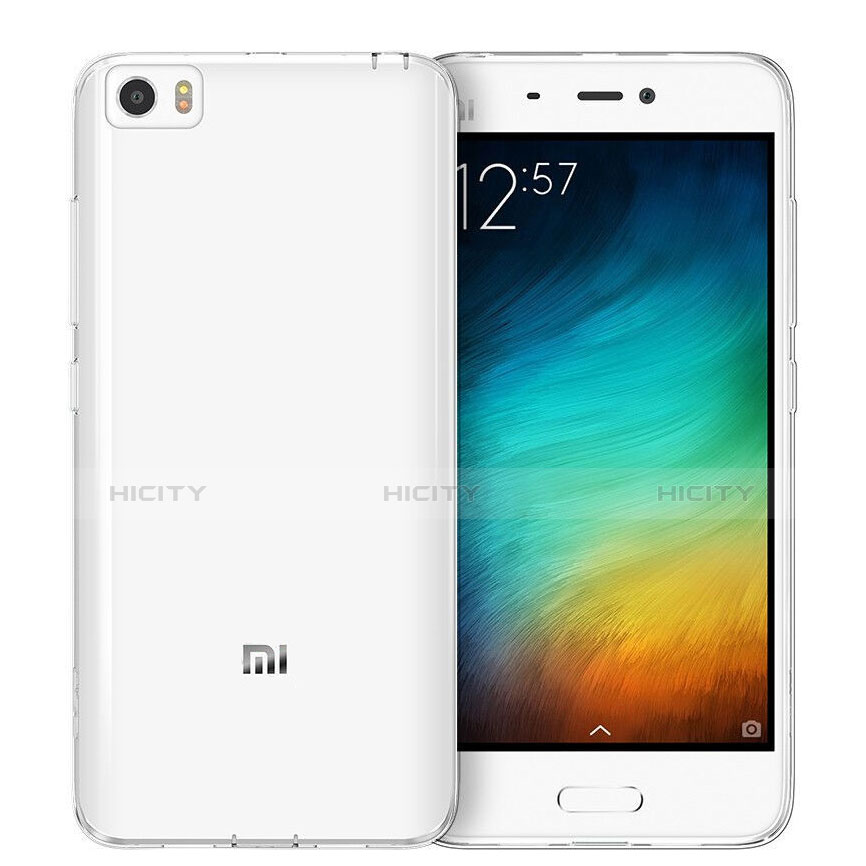 Xiaomi Mi 5用極薄ソフトケース シリコンケース 耐衝撃 全面保護 クリア透明 Xiaomi クリア