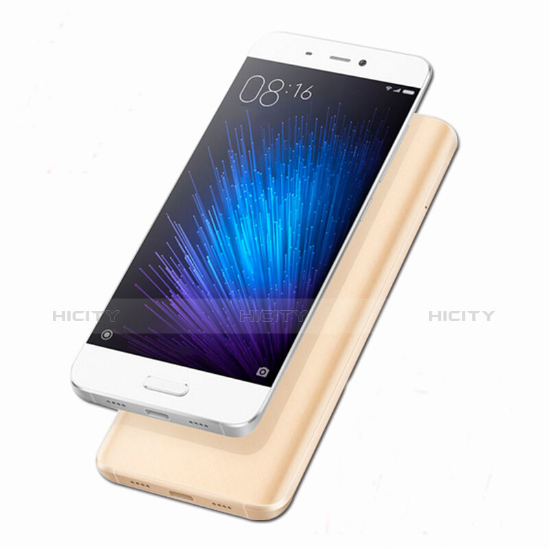 Xiaomi Mi 5用極薄ソフトケース シリコンケース 耐衝撃 全面保護 クリア透明 Xiaomi ゴールド