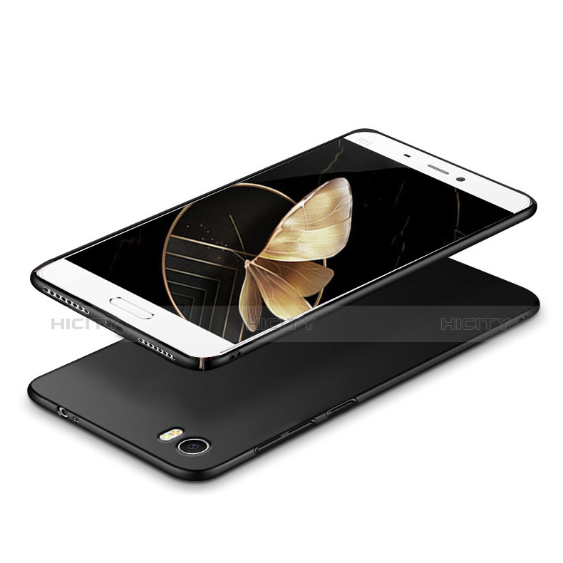 Xiaomi Mi 5用ハードケース プラスチック 質感もマット アンド指輪 A03 Xiaomi ブラック