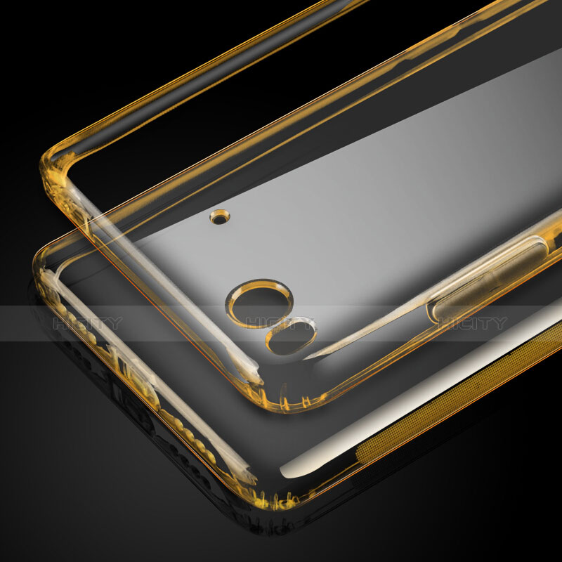 Xiaomi Mi 5S用極薄ソフトケース シリコンケース 耐衝撃 全面保護 クリア透明 Xiaomi ゴールド
