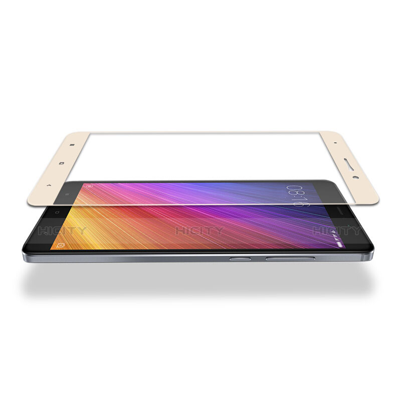 Xiaomi Mi 5S Plus用強化ガラス フル液晶保護フィルム Xiaomi ゴールド