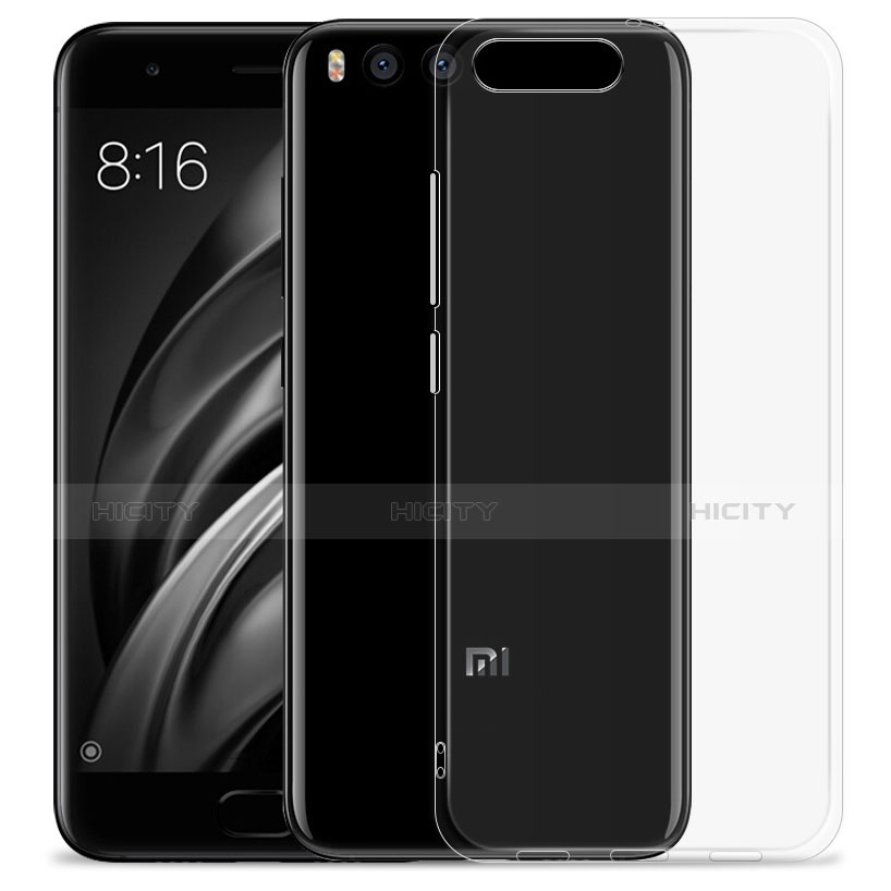 Xiaomi Mi 6用極薄ソフトケース シリコンケース 耐衝撃 全面保護 クリア透明 カバー Xiaomi クリア