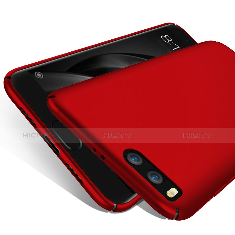 Xiaomi Mi 6用ハードケース プラスチック 質感もマット Xiaomi レッド