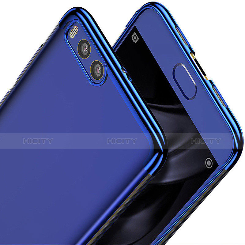 Xiaomi Mi 6用極薄ソフトケース シリコンケース 耐衝撃 全面保護 クリア透明 T12 Xiaomi ネイビー