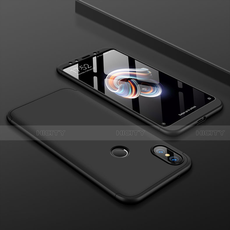 Xiaomi Mi 6X用ハードケース プラスチック 質感もマット 前面と背面 360度 フルカバー Xiaomi ブラック