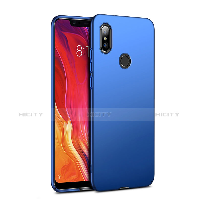 Xiaomi Mi 8用ハードケース プラスチック 質感もマット Xiaomi ネイビー