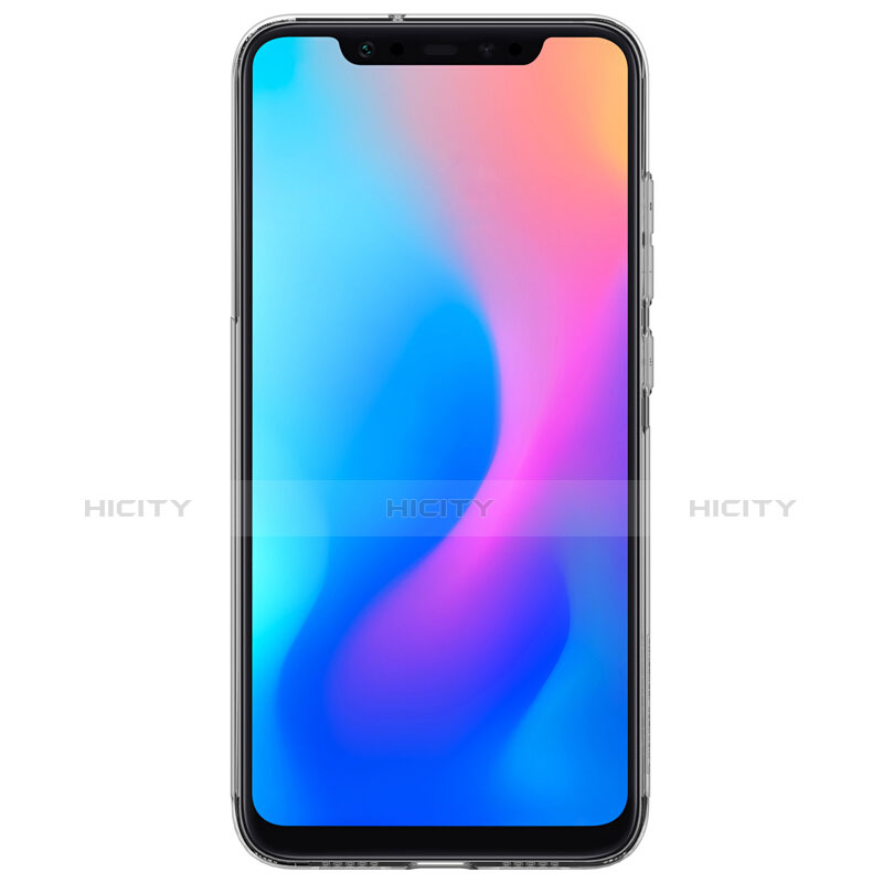 Xiaomi Mi 8用極薄ソフトケース シリコンケース 耐衝撃 全面保護 クリア透明 T03 Xiaomi グレー