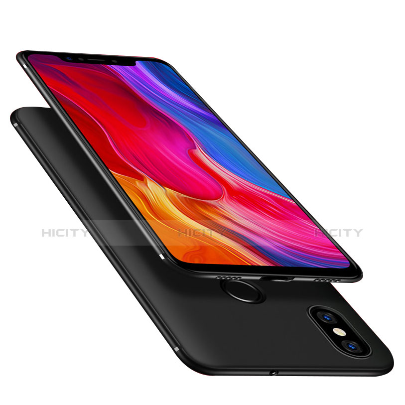 Xiaomi Mi 8用極薄ソフトケース シリコンケース 耐衝撃 全面保護 Xiaomi ブラック