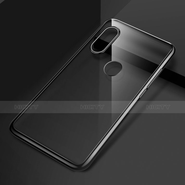 Xiaomi Mi 8用極薄ソフトケース シリコンケース 耐衝撃 全面保護 クリア透明 T06 Xiaomi ブラック