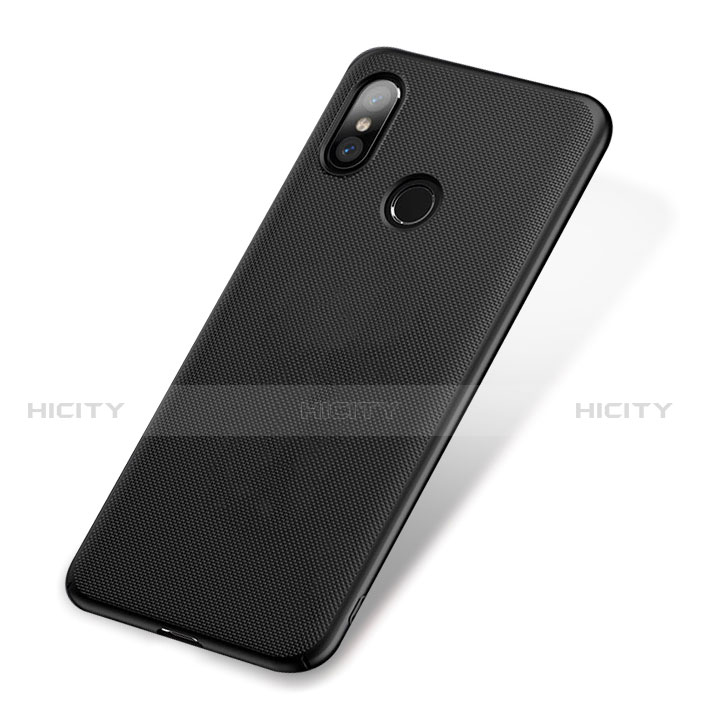 Xiaomi Mi 8用ハードケース プラスチック メッシュ デザイン W01 Xiaomi ブラック