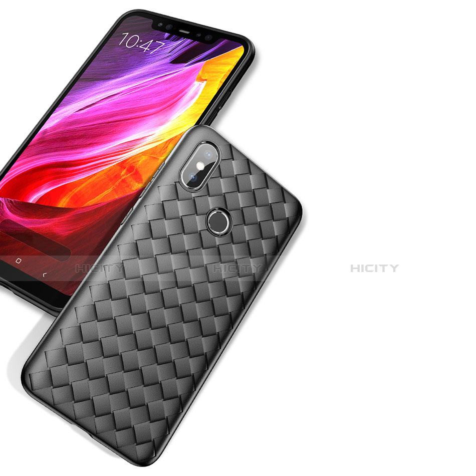 Xiaomi Mi 8用シリコンケース ソフトタッチラバー ツイル カバー Xiaomi 