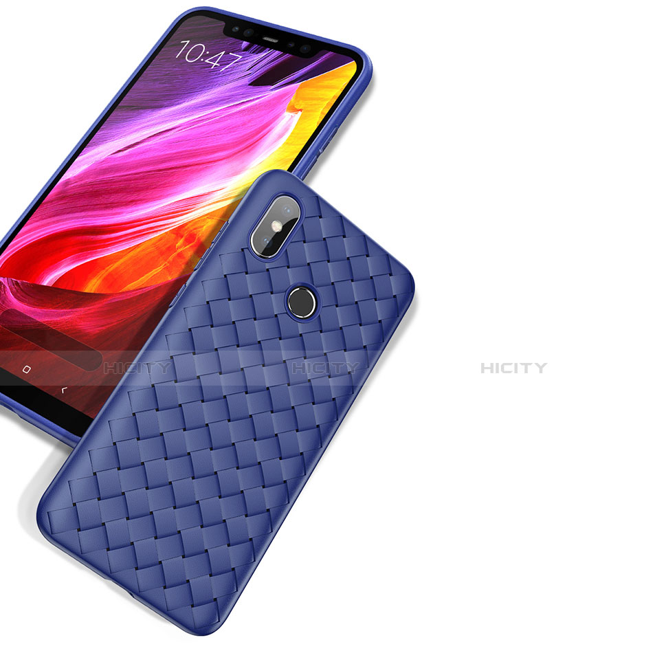 Xiaomi Mi 8用シリコンケース ソフトタッチラバー ツイル カバー Xiaomi 