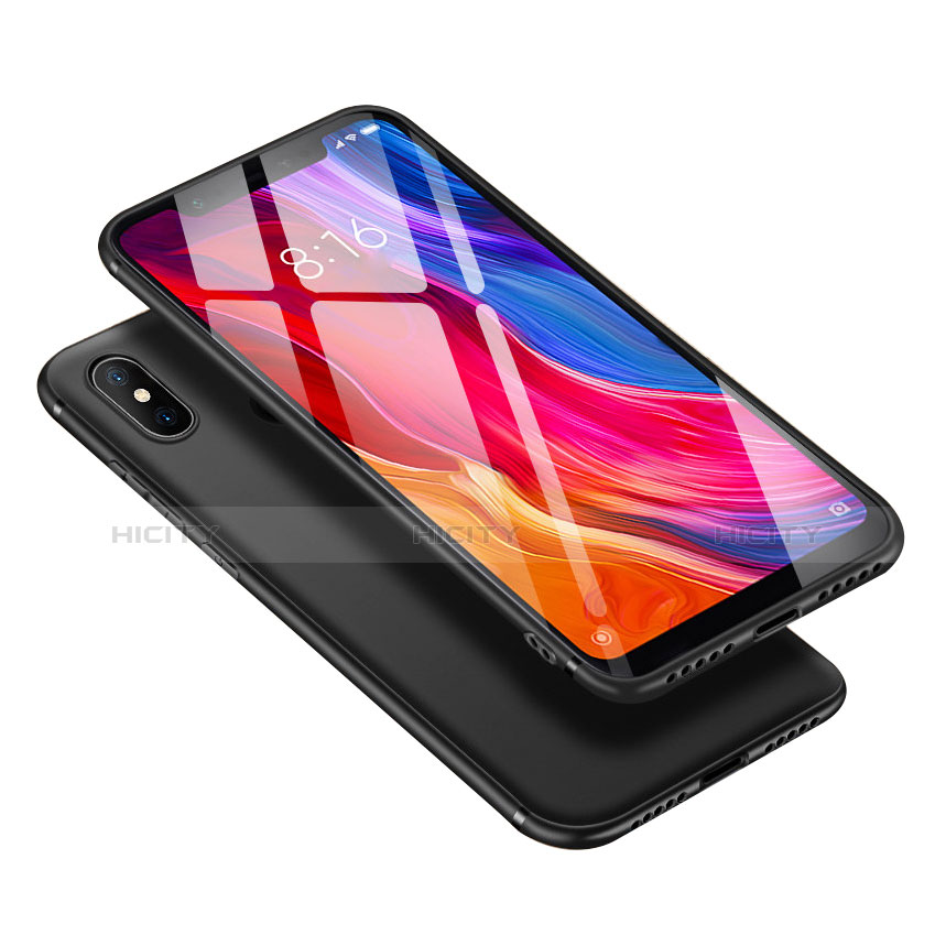 Xiaomi Mi 8用極薄ソフトケース シリコンケース 耐衝撃 全面保護 アンド指輪 バンパー Xiaomi 