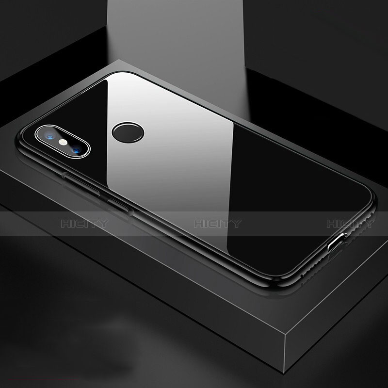 Xiaomi Mi 8用ケース 高級感 手触り良い アルミメタル 製の金属製 360度 フルカバーバンパー 鏡面 カバー Xiaomi 