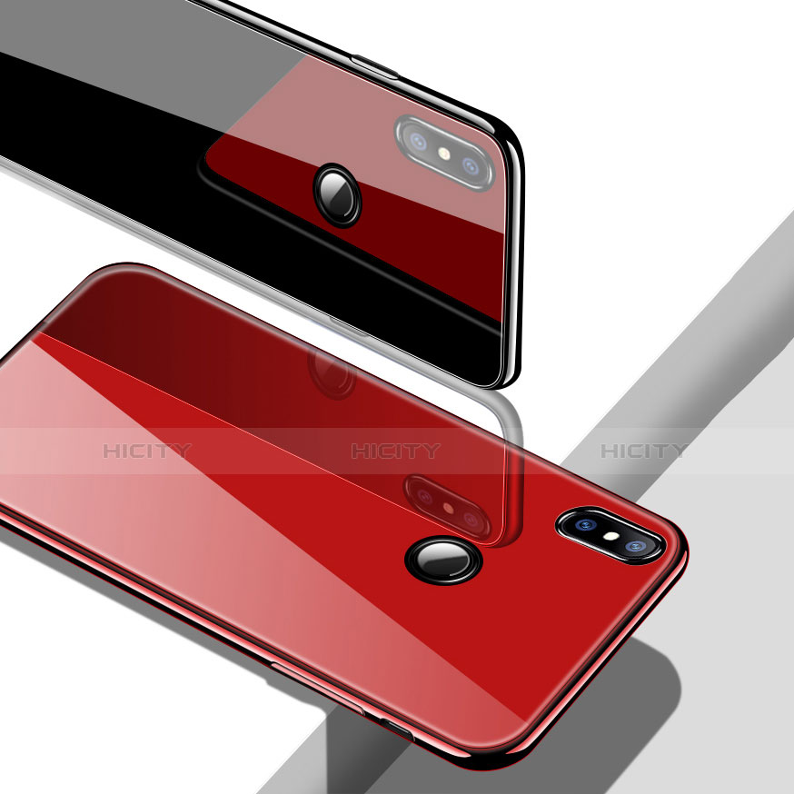 Xiaomi Mi 8用ハイブリットバンパーケース プラスチック 鏡面 カバー M01 Xiaomi 