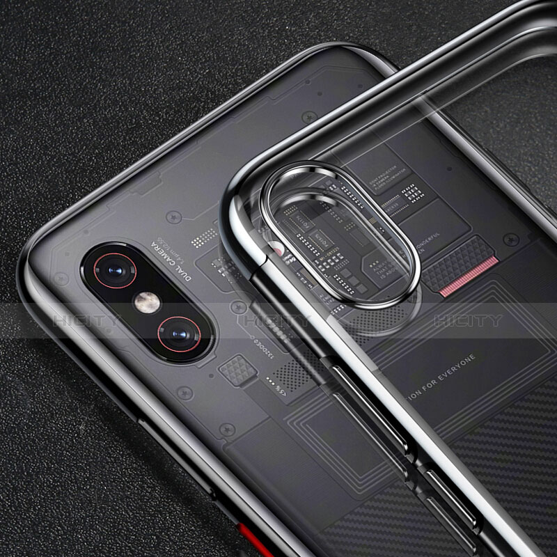 Xiaomi Mi 8 Explorer用極薄ソフトケース シリコンケース 耐衝撃 全面保護 クリア透明 H02 Xiaomi 