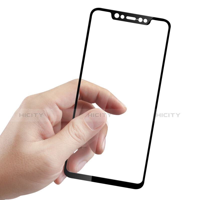 Xiaomi Mi 8用強化ガラス フル液晶保護フィルム Xiaomi ブラック