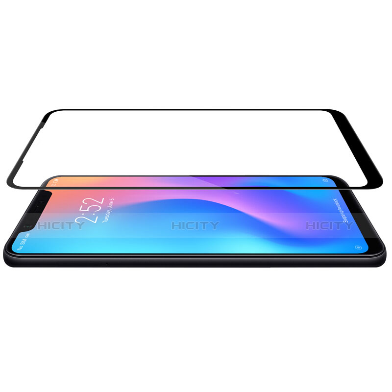 Xiaomi Mi 8用強化ガラス フル液晶保護フィルム F04 Xiaomi ブラック